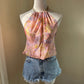 Pink Paisley Halter Top