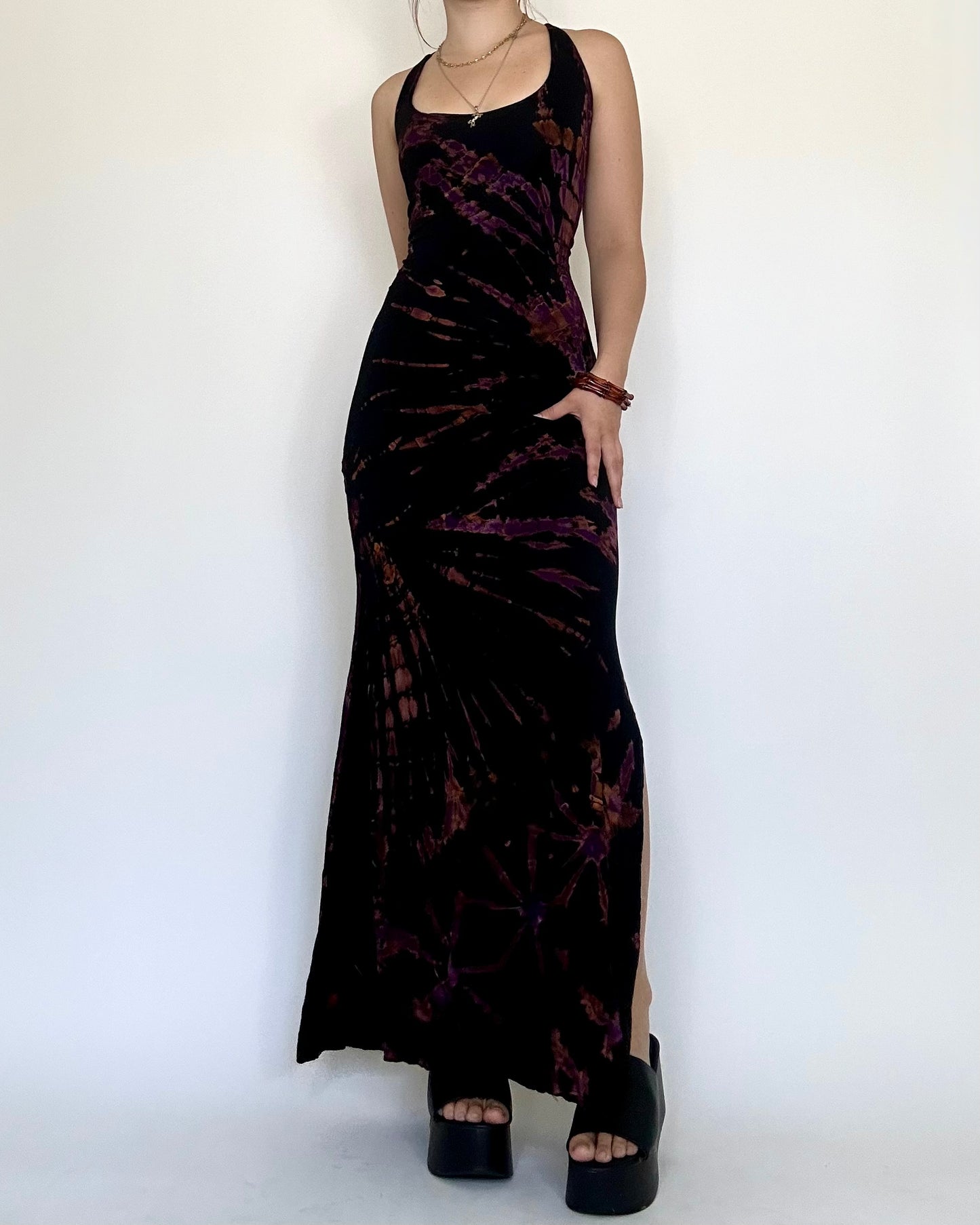 Nebula Dress - Black Purple