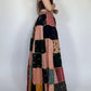 Patchwork boho skirt side