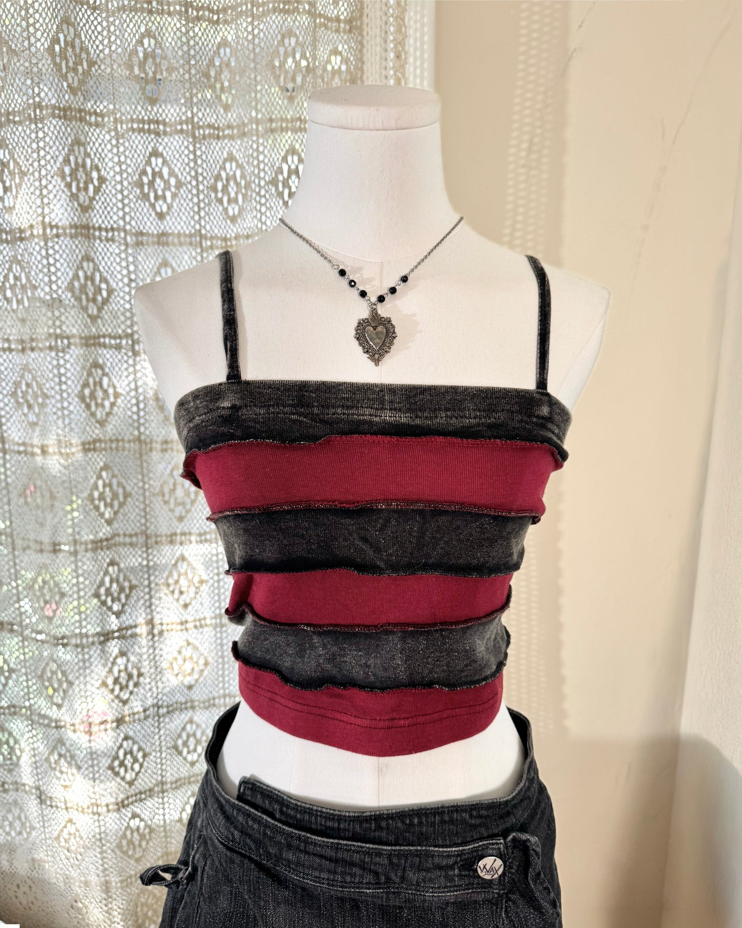 Striped Patchwork Top