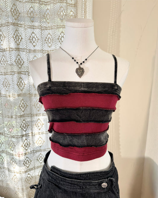 Striped Patchwork Top