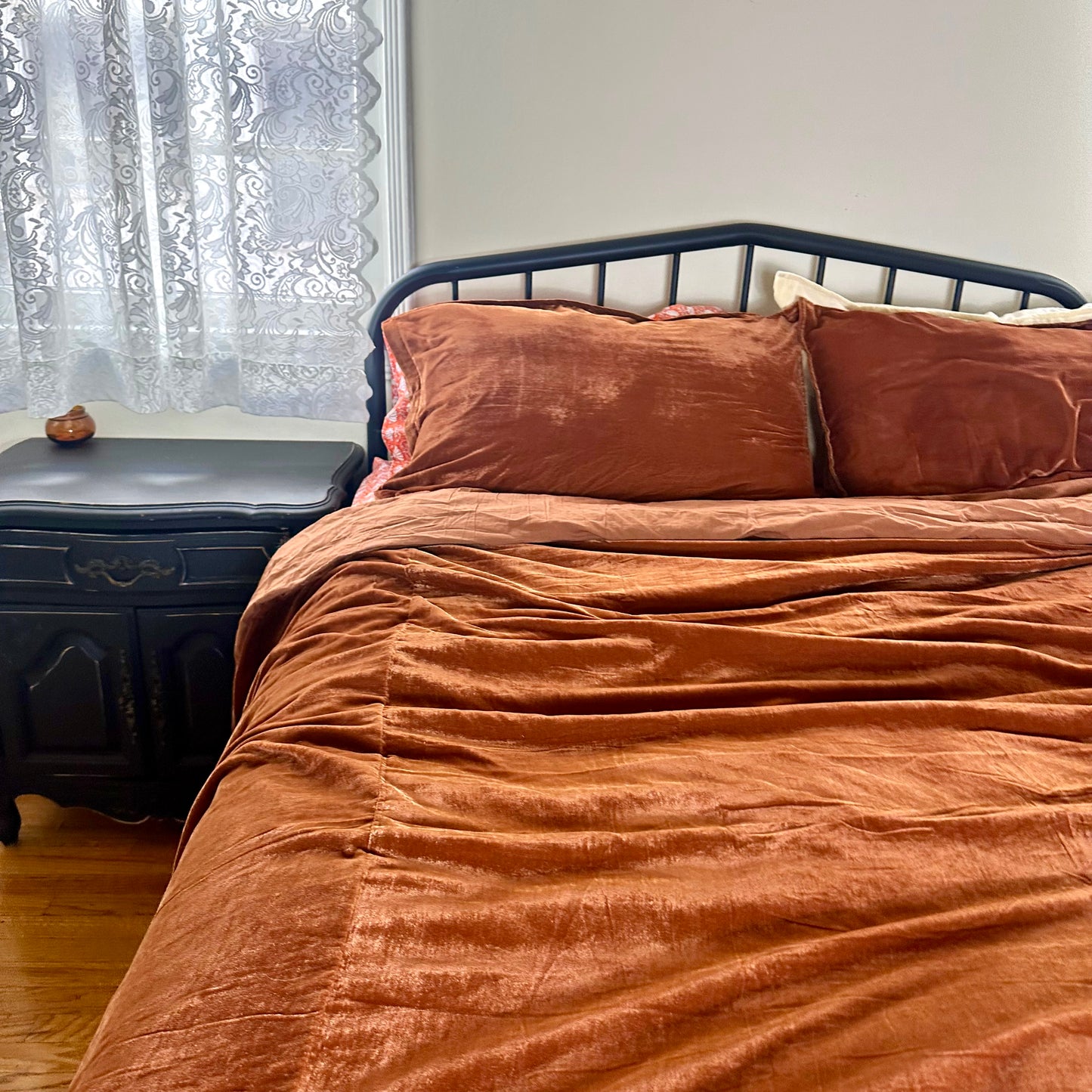 Velvet Duvet Cover - Orange