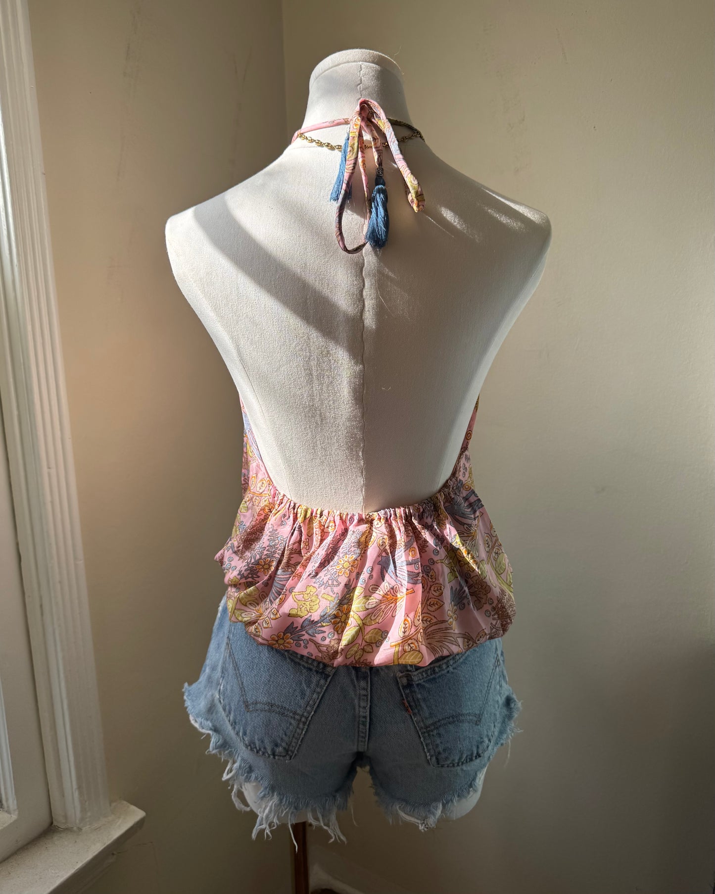 Pink Paisley Halter Top