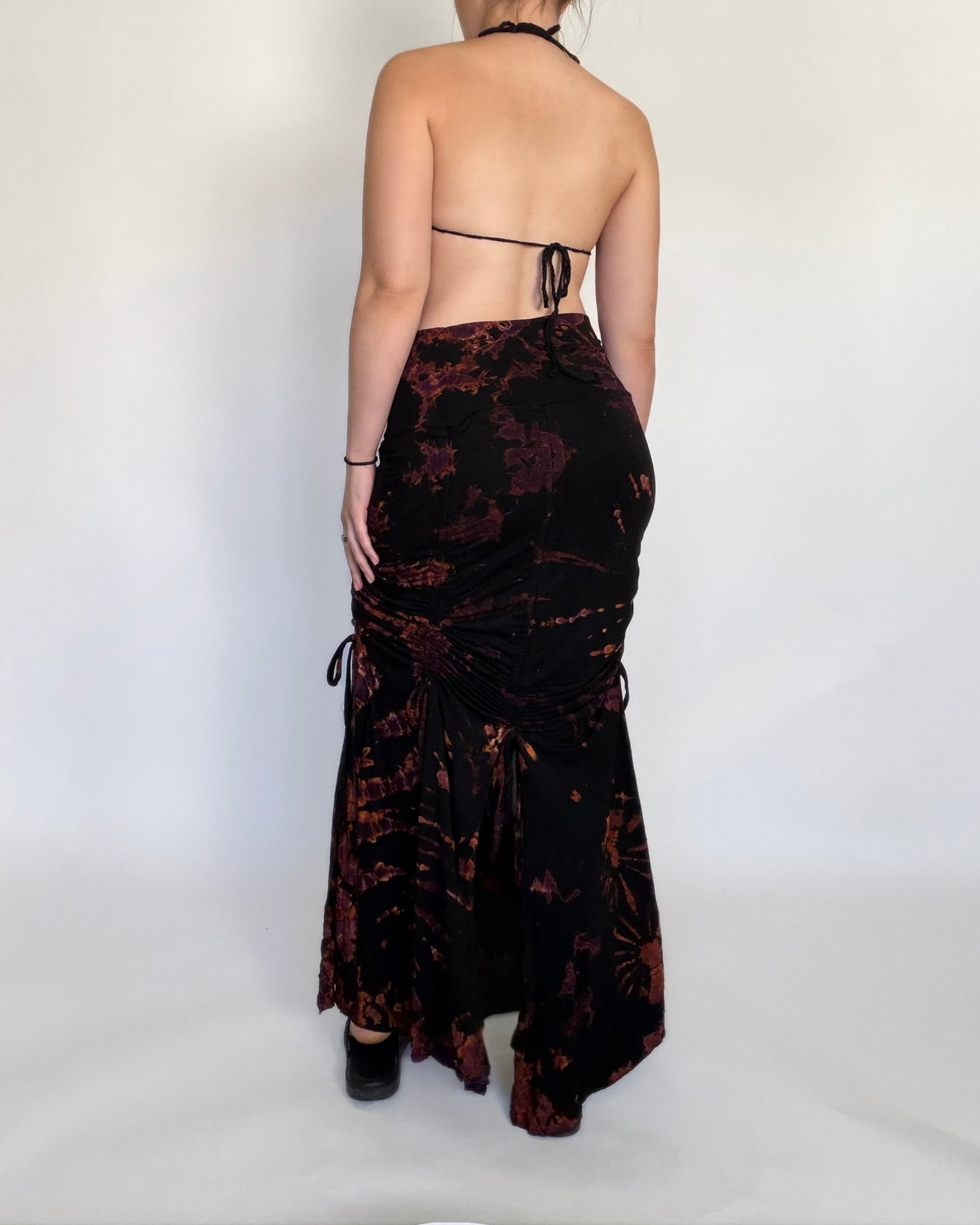 Lena Skirt - Black Tie Dye