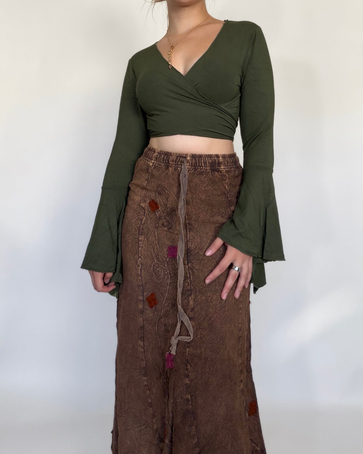 Fia Top - Solid Green