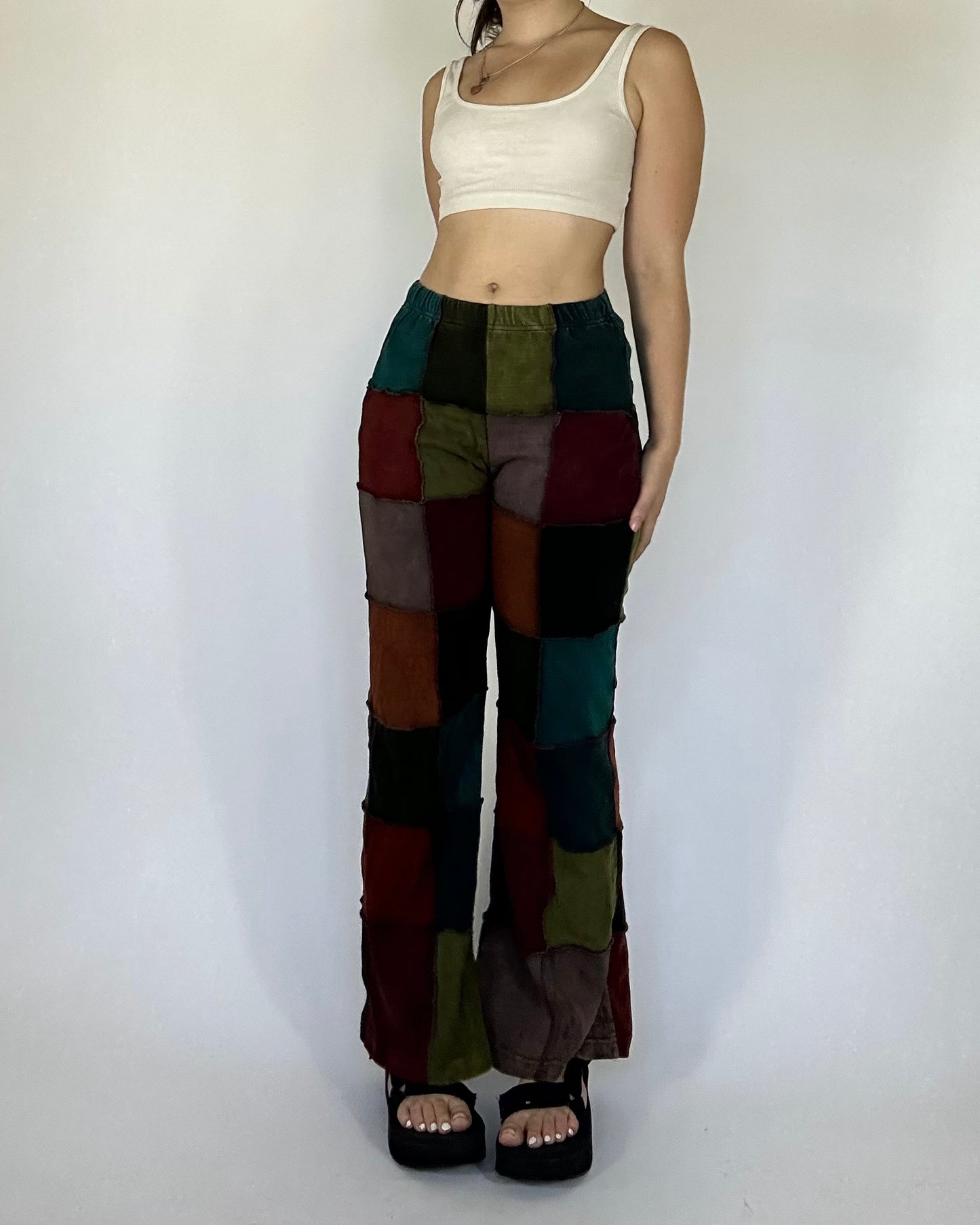 patchwork sweatpants front