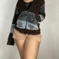 patchwork boho hoodie front