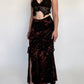 Lena Skirt - Black Tie Dye