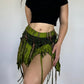 versatile fairy skirt with adjustable waist and length, made from rayon and spandex for boho and whimsical styles frontside