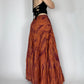 tie dye maxi skirt back