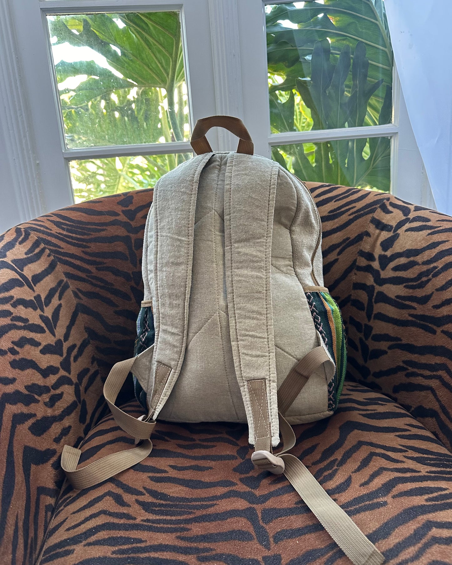 Mushroom Hemp Backpack w Laptop Sleeve