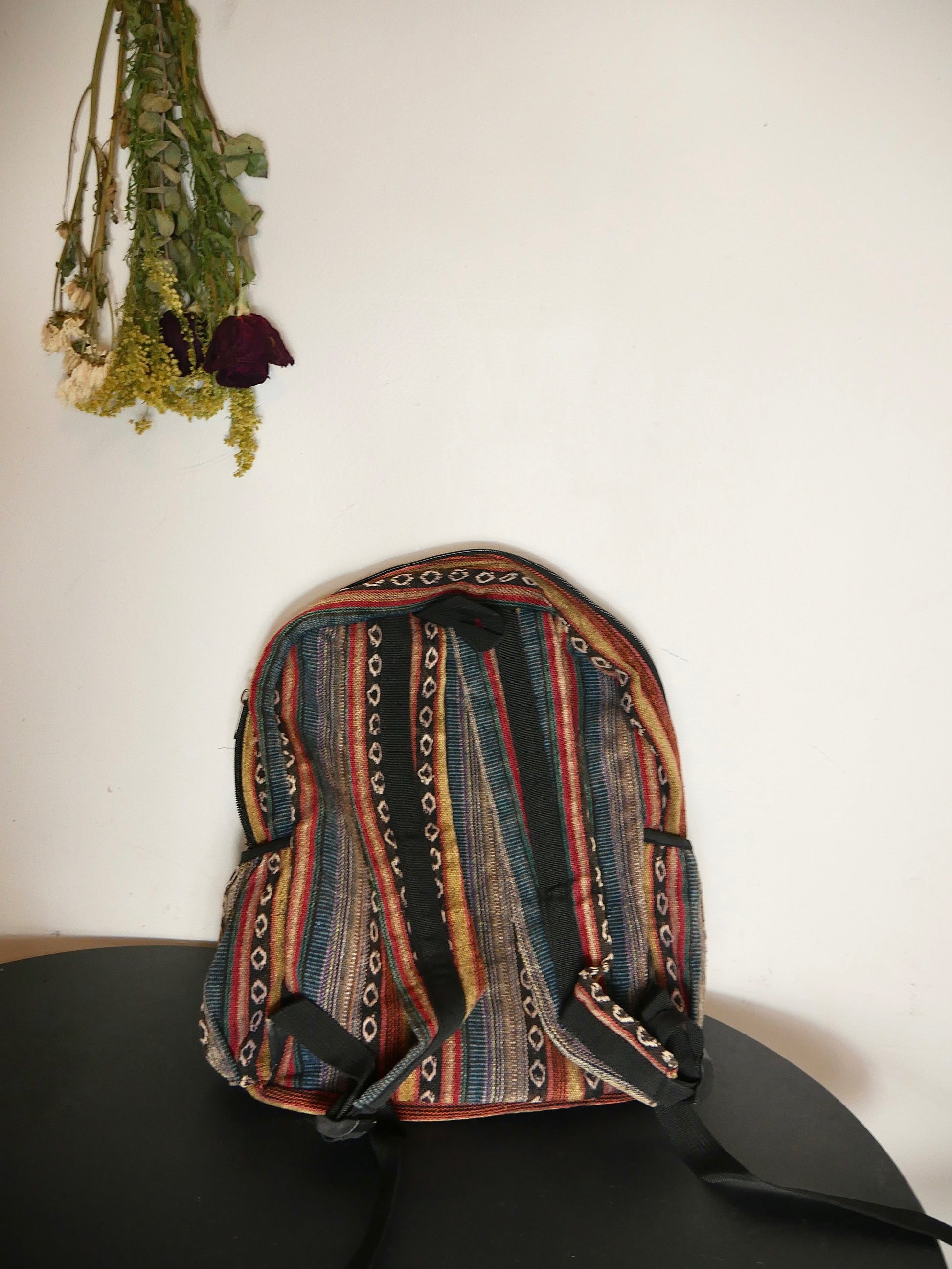 patchwork backpack back