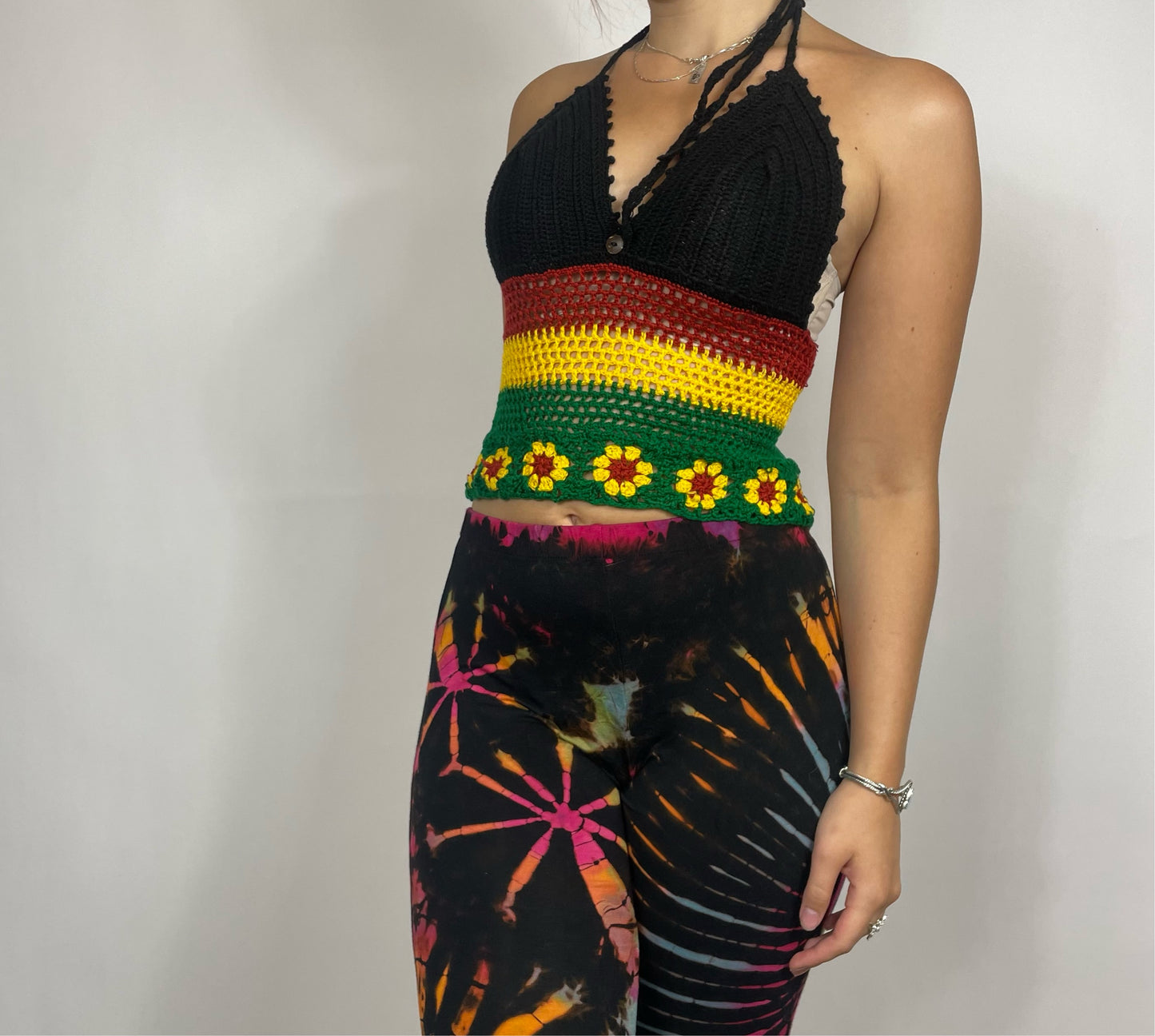 Rasta Crochet Top