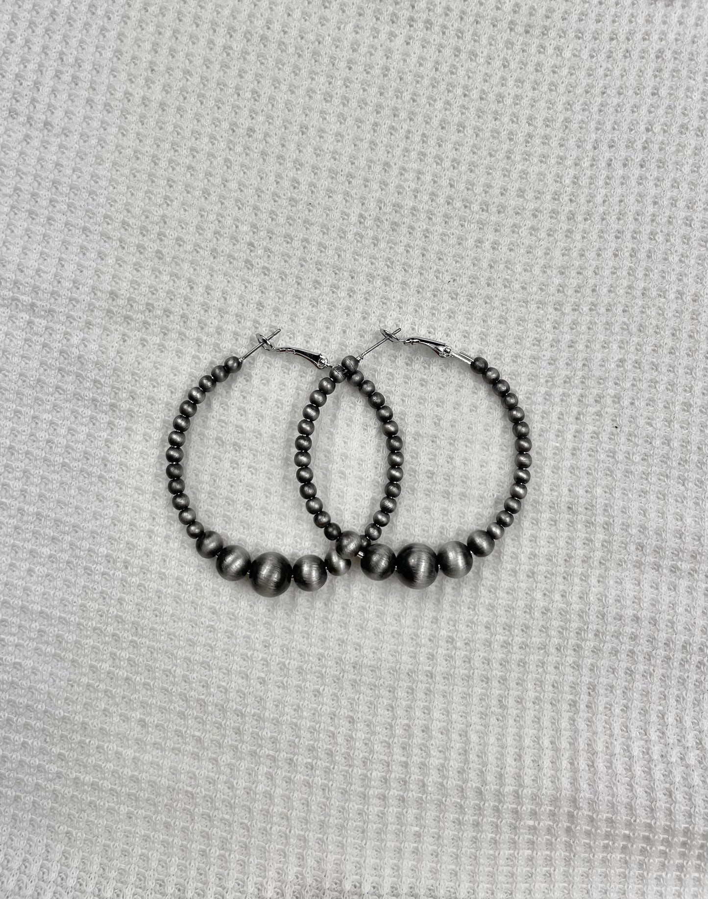 Boho Beaded Hoop Earrings