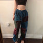 boho patchwork pants frontside